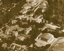 Aerial photo of campus in 1947